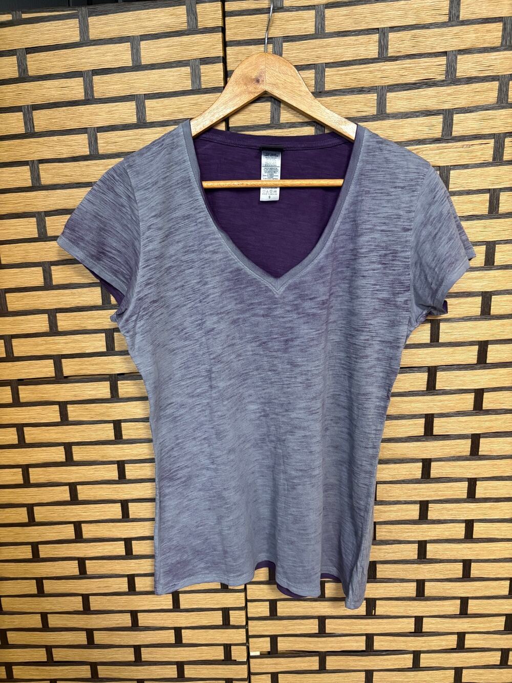 Harley Davidson Purple Burnout V Neck Tee Size Small‎